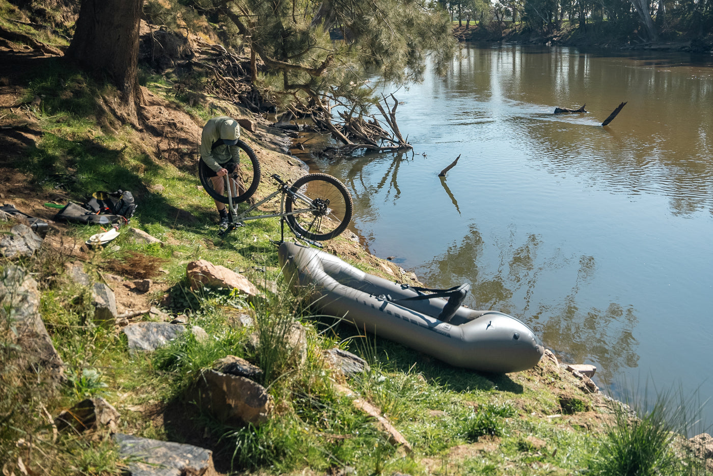 Murrumbidgee River Bikerafting | Paddle & Ride | Cootamundra-Gundagai x Wagga Wagga x Tom's Outdoors