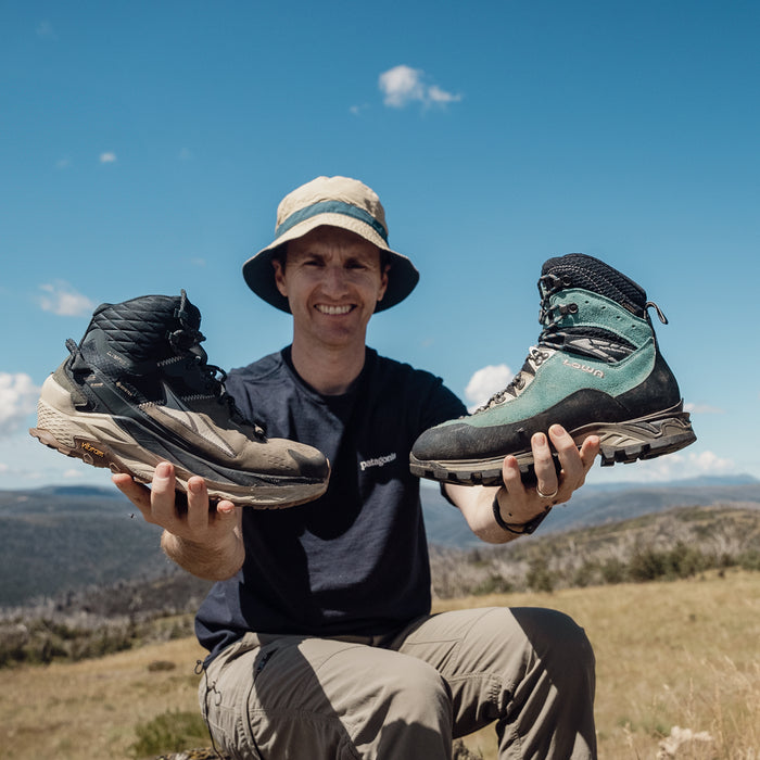 Next Level Trail Runner vs Traditional Hiking Boot | Altra Olympus 5 Mid Vs Traditional Hiking Boot
