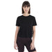 Icebreaker Women's Merino 150 Tech Lite Crop Tee - Black Detail 1