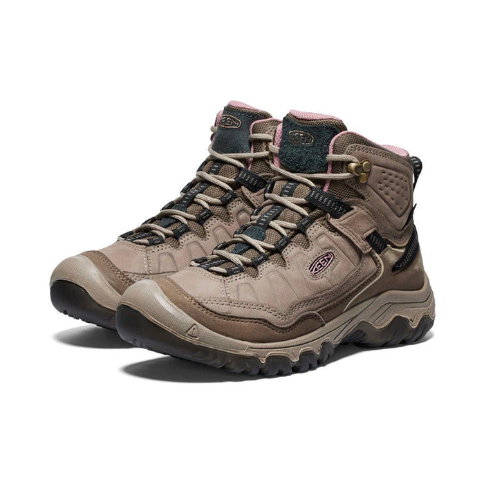 Keen Women's Targhee IV Mid Waterproof Boot - Brindle Nostalgia Rose Details 1