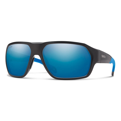 Smith Deckboss Sunglasses - Matte Black / Blue - Blue Mirror Hero