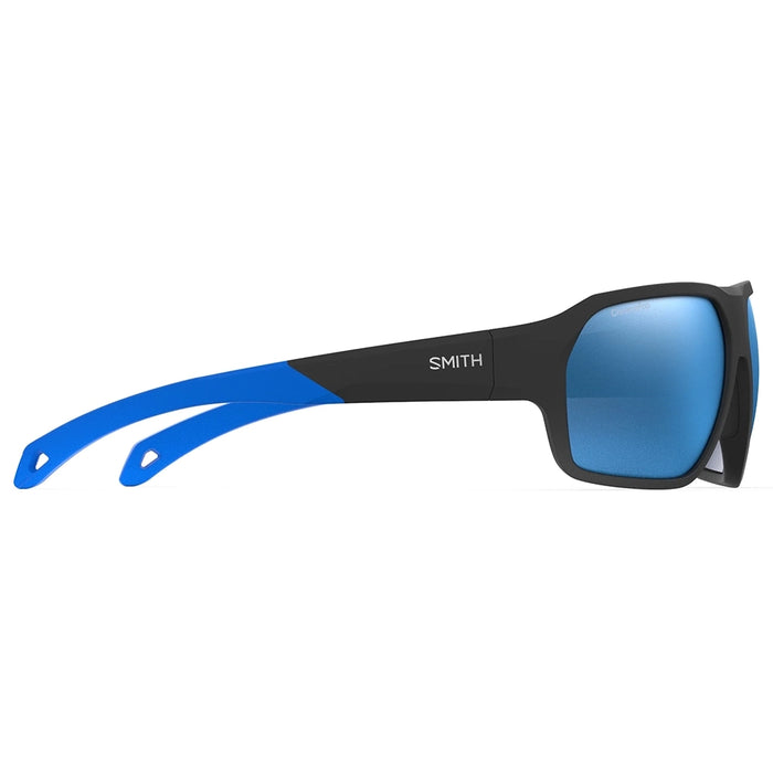 Smith Deckboss Sunglasses - Matte Black / Blue - Blue Mirror Details 2