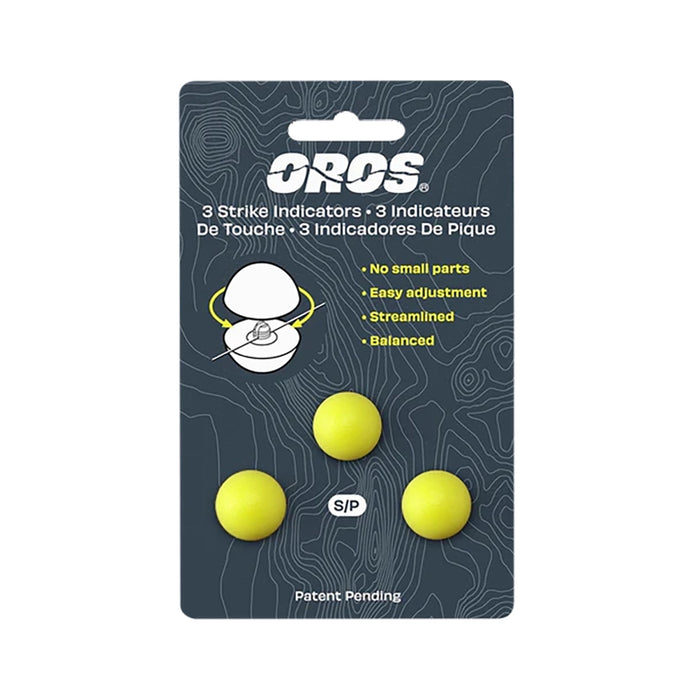 OROS Strike Indicators Chartreuse 3-Pack Small