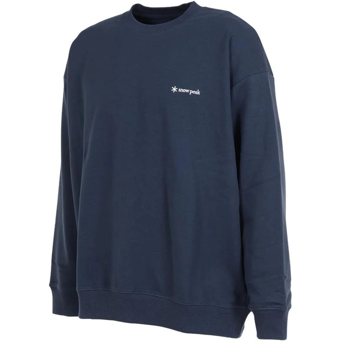 Snow Peak Logo Sweat Pullover Navy -  Details 1