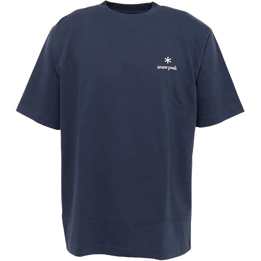 Snow Peak One Point Logo T shirt - Navy Hero