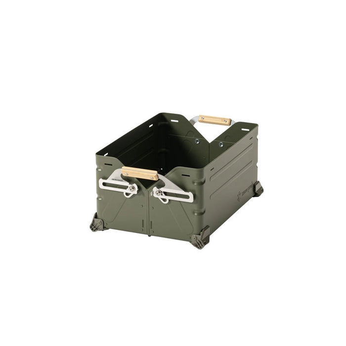 Snow Peak Stacking Shelf Container - Olive Drab - Details 1