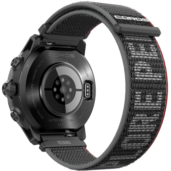 Coros APEX 2 Pro Multisport GPS Watch - Black Details 2