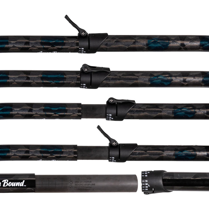 Aqua Bound Aerial Major Carbon Versa-Lok Straightshaft 4pc Details 4