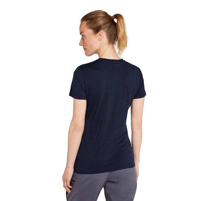 Icebreaker Women's Merino 150 Tech Lite Tee Southern Constellation - Midnight Navy Detail 2