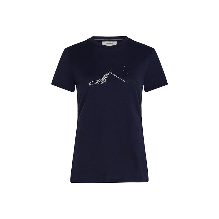 Icebreaker Women's Merino 150 Tech Lite Tee Southern Constellation - Midnight Navy Hero