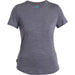 Icebreaker Women's Merino 125 Cool-Lite Sphere Tee - Midnight Navy Heather Hero