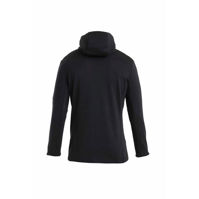 Icebreaker Men's Merino 260 Quantum IV Long Sleeve Zip Hoodie - Black Details 1