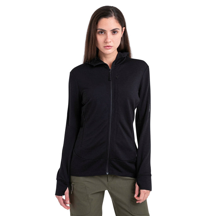 Icebreaker Women's Merino 260 Quantum IV Long Sleeve Zip Hoodie - Details 1