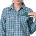 Patagonia Women's Early Rise Stretch Shirt - Santa Cruz: Lago Blue Details 6