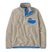 Patagonia Women's Lightweight Synch Snap-T Fleece Pullover - Oatmeal Heather w/Vessel Blue Hero