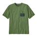 Patagonia Men's Wild Waterline Pocket Responsibili-Tee - Terrain Green Front