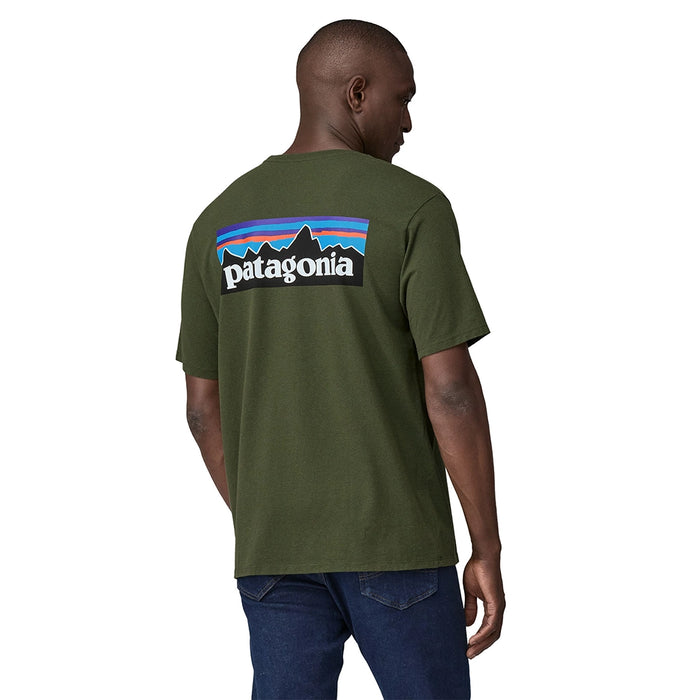 Patagonia Men's P-6 Logo Responsibili-Tee - Torrey Pine Green Details 2