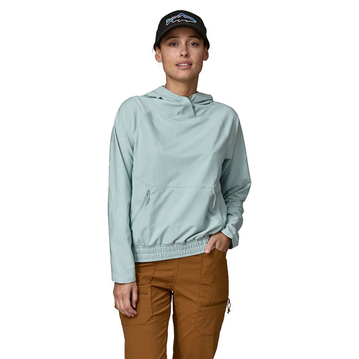 Patagonia Women's Swift Drift Sun Hoody - Thermal Blue Details 1