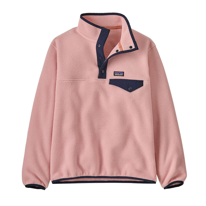 Patagonia Kids' LW Synch Snap-T Pull-Over - Mellow Pink