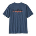 Patagonia Men's Wild Waterline Pocket Responsibili-Tee - Utility Blue Back