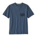 Patagonia Men's Wild Waterline Pocket Responsibili-Tee - Utility Blue Front