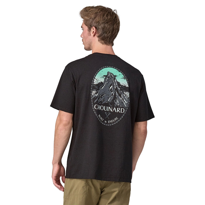 Patagonia Men's Chouinard Crest Pocket Responsibili-Tee - Ink Black Back 2