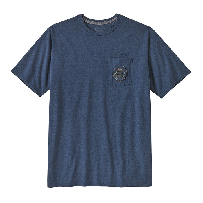 Patagonia Men's Commontrail Pocket Responsibili-Tee - Ulility Blue Front