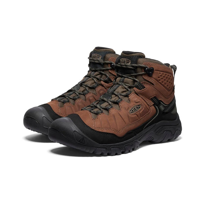 Keen Men's Targhee IV Mid Wide Waterproof Boot - Bison Brindle Details 2