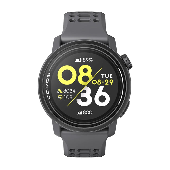 Coros Pace 3 GPS Sport Watch - Black w/Silicone Band Details 1