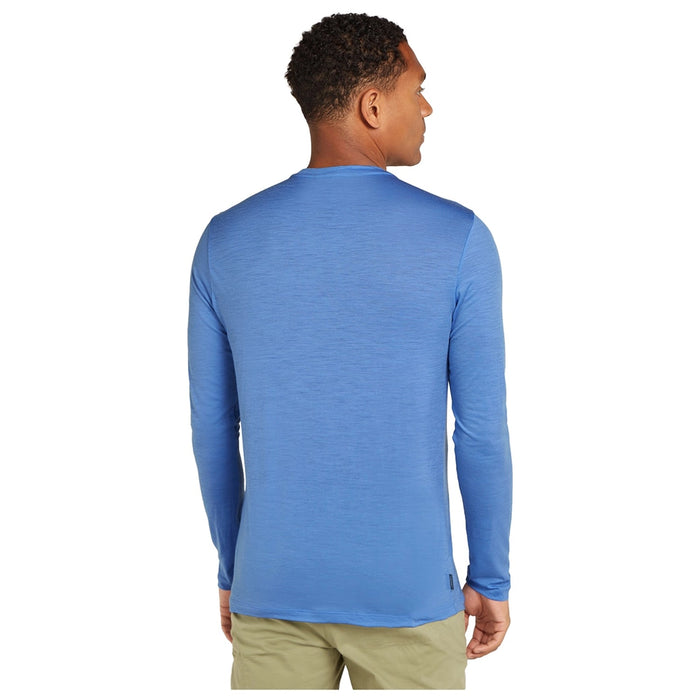 Icebreaker Men's Merino 150 Tech Lite Long Sleeve Tee Bear Lift - Baja Details 2