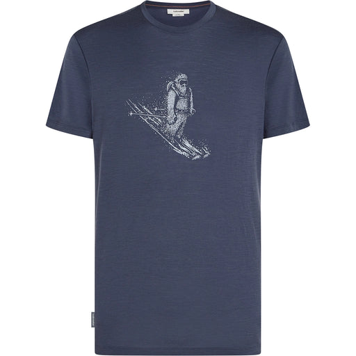 Icebreaker Men's Merino 150 Tech Lite Tee Skiing Yeti - Graphite Hero