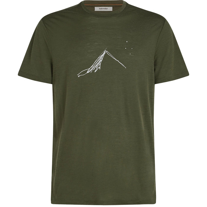 Icebreaker Men's Merino 150 Tech Lite Tee Southern Constellation - Loden Hero