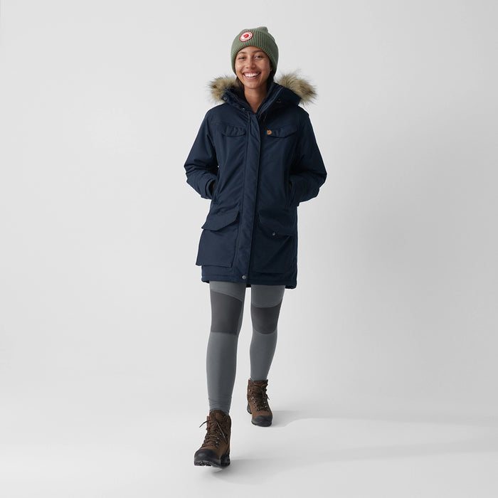 Fjallraven Women's Nuuk Parka Black Details 1