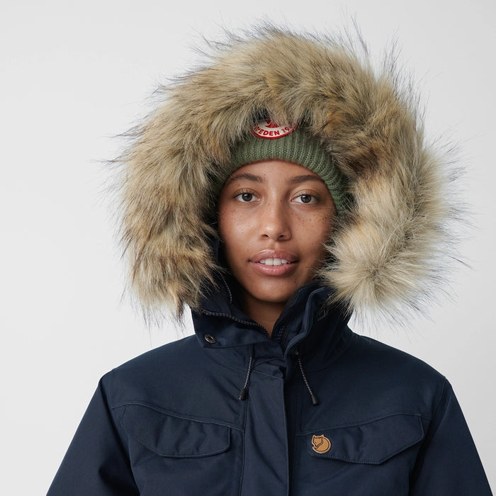 Fjallraven Women's Nuuk Parka Black Details 3