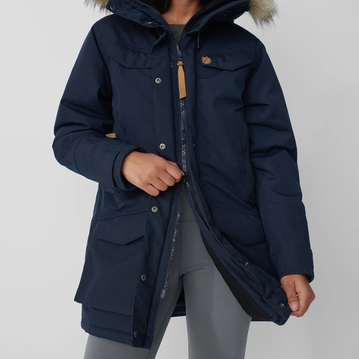 Fjallraven Women's Nuuk Parka Black Details 5