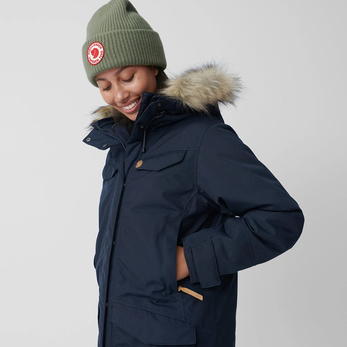 Fjallraven Women's Nuuk Parka Black Details 4