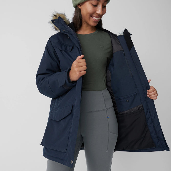 Fjallraven Women's Nuuk Parka Black Details 6