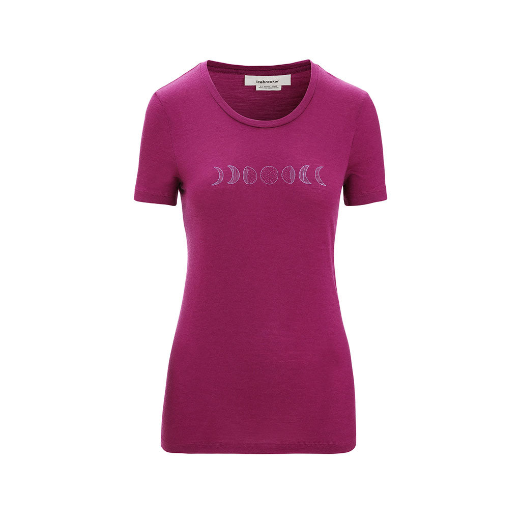 Icebreaker Women's Merino Tech Lite II Moon Phase Short Sleeve T-Shirt
